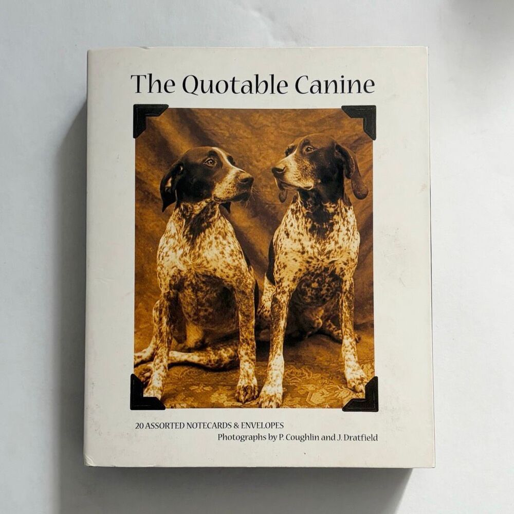 Set of Dog Photography Greeting Cards Stationery